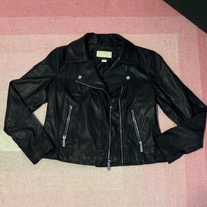 Michael Kors Black Leather Jacket
